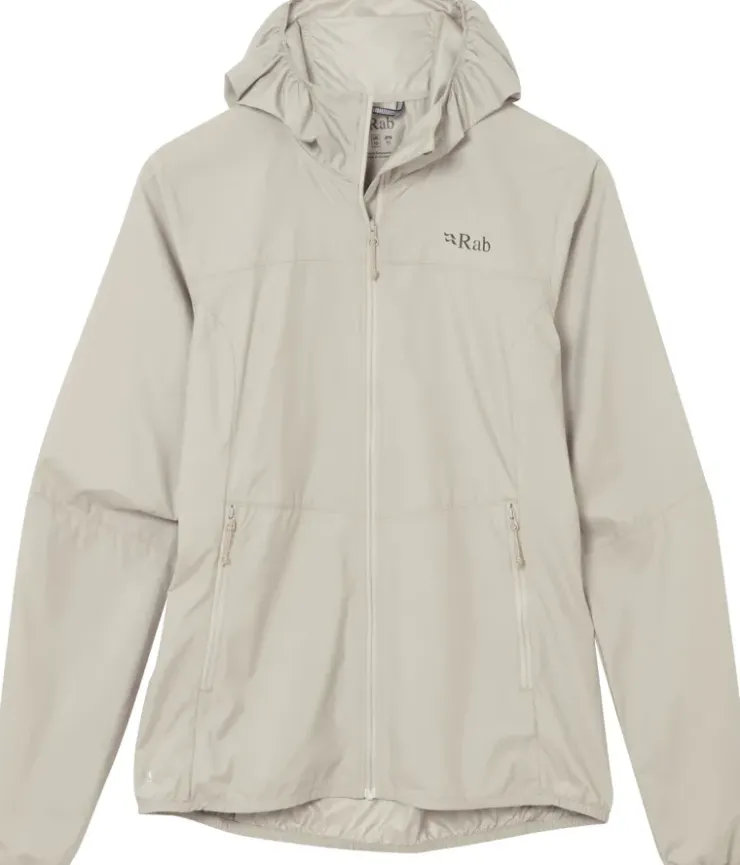 Windshirts-Rab Womens Windgather Hoody - Pebble