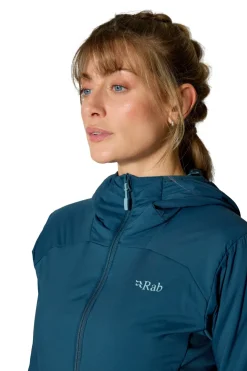Insulated Jackets-Rab Womens Xenair Alpine Flex Jacket - Tempest Blue
