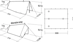 Tarps & Shelters-Robens Track Tarp 3 x 2.6 m