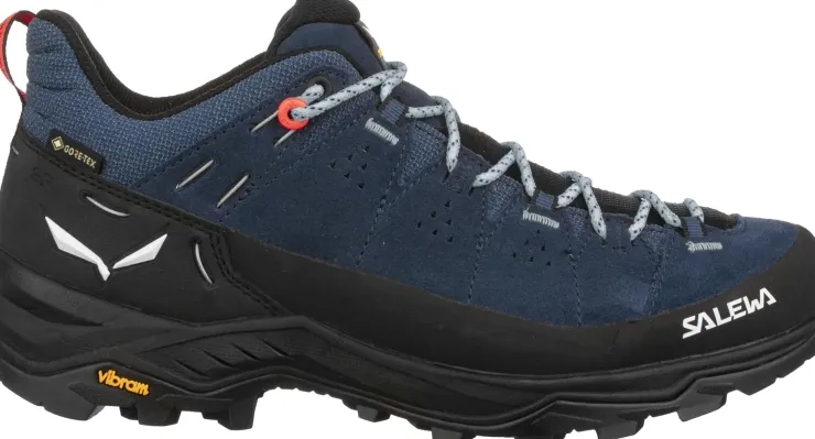 Hiking Shoes & Boots|Approach Shoes-Salewa Womens Alp Trainer 2 GTX Shoes - Dark Denim-Black
