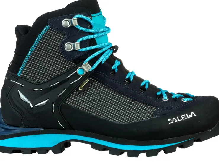 Mountain Boots-Salewa Womens Crow GTX Boots - Premium Navy-Ethernal Blue