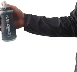 Water Bottles-Salomon Active Handheld Flask - Black-Slate Grey