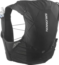 Fast & Light Rucksacks And Vests-Salomon ADV Skin 12 Running Vest Set - Black