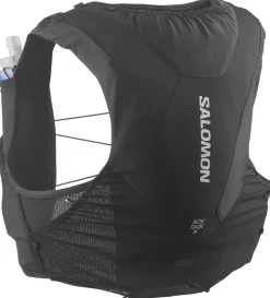 Fast & Light Rucksacks And Vests-Salomon ADV Skin 5 Running Vest Set - Black