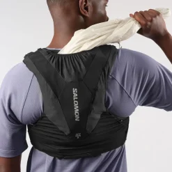 Fast & Light Rucksacks And Vests-Salomon ADV Skin 5 Running Vest Set - Black