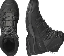 Hiking Shoes & Boots|Hiking Boots-Salomon Mens Quest 4 GTX Boots - Magnet-Black-Quarry
