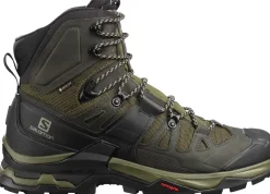 Hiking Shoes & Boots|Hiking Boots-Salomon Mens Quest 4 GTX Boots - Olive Night-Peat-Safari