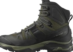 Hiking Shoes & Boots|Hiking Boots-Salomon Mens Quest 4 GTX Boots - Olive Night-Peat-Safari