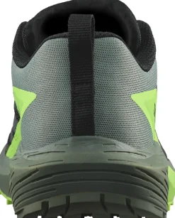 Hiking Shoes & Boots|Running Shoes-Salomon Mens Sense Ride 5 Shoes - Black-Laurel Wreath-Green Gecko
