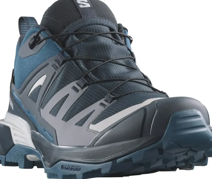 Hiking Shoes & Boots|Walking Shoes-Salomon Mens X Ultra 360 GTX Shoes - Carbon-India Ink-Deep Dive