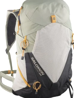 Day Packs-Salomon Womens Aerotrek 28 Rucksack - Seagrass-Silver Cloud-Nine Iron