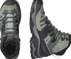 Hiking Shoes & Boots|Hiking Boots-Salomon Womens Quest 4 GTX Boots - Slate-Trooper-Opal Blue