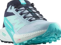 Hiking Shoes & Boots|Running Shoes-Salomon Womens Sense Ride 5 Shoes - Cashmere Blue-Carbon-Peacock Blue