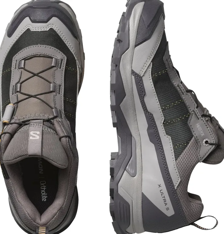 Hiking Shoes & Boots|Walking Shoes-Salomon Womens X Ultra 5 GTX Shoe - Plum Kitten-Nine Iron-Soft Clay
