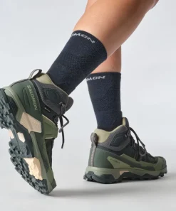 Hiking Shoes & Boots|Mid Height Boots-Salomon Womens X Ultra 5 Mid GTX Shoe - Turbulence-Sedona Sage-Tender