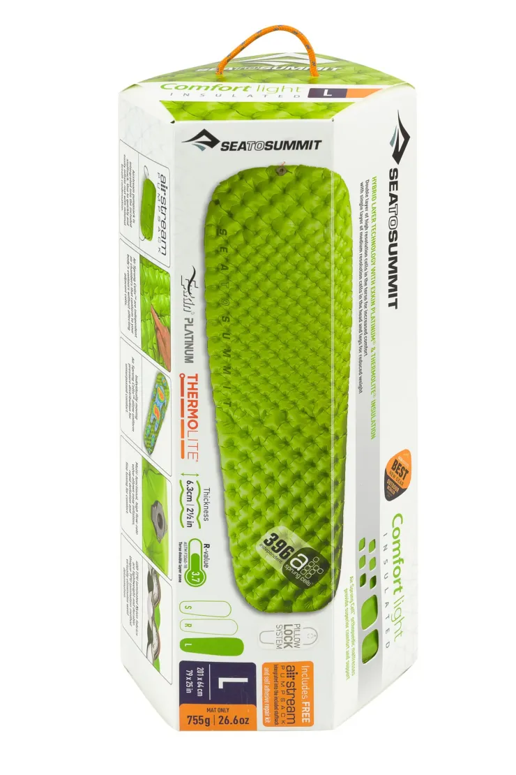 Backpacking & Lightweight Sleeping Mats-Sea To Summit Comfort Light ASC Insulated Mat - Large