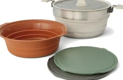 Pots, Pans & Kettles-Sea To Summit Detour Essentials Camp Kitchen Kit - 4 Piece