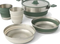 Pots, Pans & Kettles-Sea To Summit Detour Stainless Steel One Pot Cook Set - 5 Piece