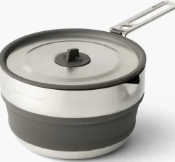 Pots, Pans & Kettles-Sea To Summit Detour Stainless Steel Collapsible Pouring Pot - 1.8L