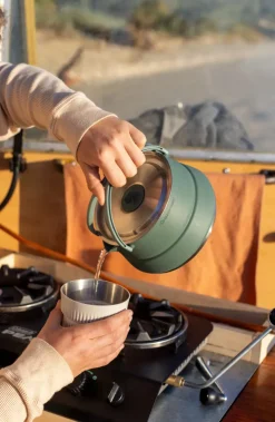 Pots, Pans & Kettles-Sea To Summit Detour Stainless Steel Collapsible Kettle - 1.6L