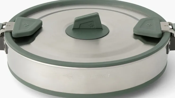 Pots, Pans & Kettles-Sea To Summit Detour Stainless Steel Collapsible Pot - 3L