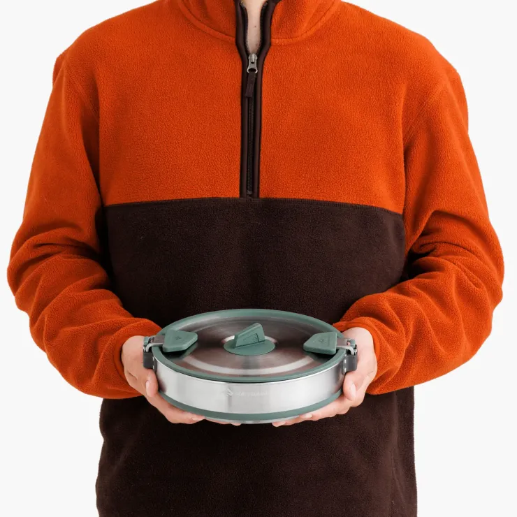 Pots, Pans & Kettles-Sea To Summit Detour Stainless Steel Collapsible Pot - 3L