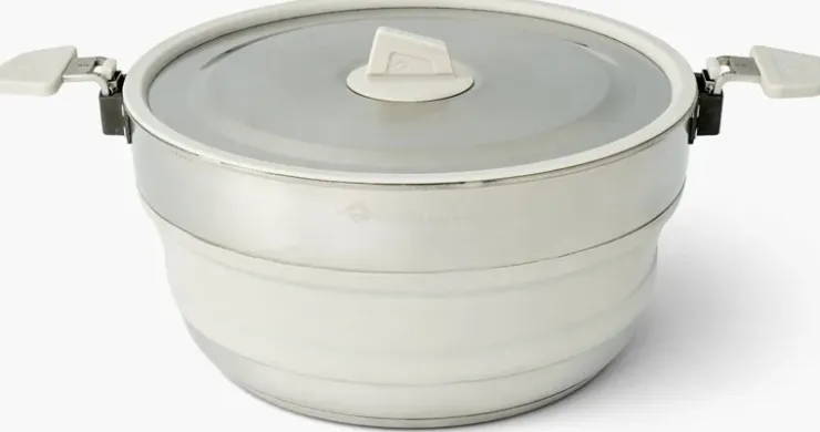 Pots, Pans & Kettles-Sea To Summit Detour Stainless Steel Collapsible Pot - 5L