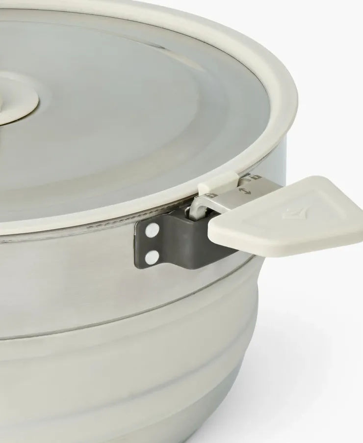 Pots, Pans & Kettles-Sea To Summit Detour Stainless Steel Collapsible Pot - 5L