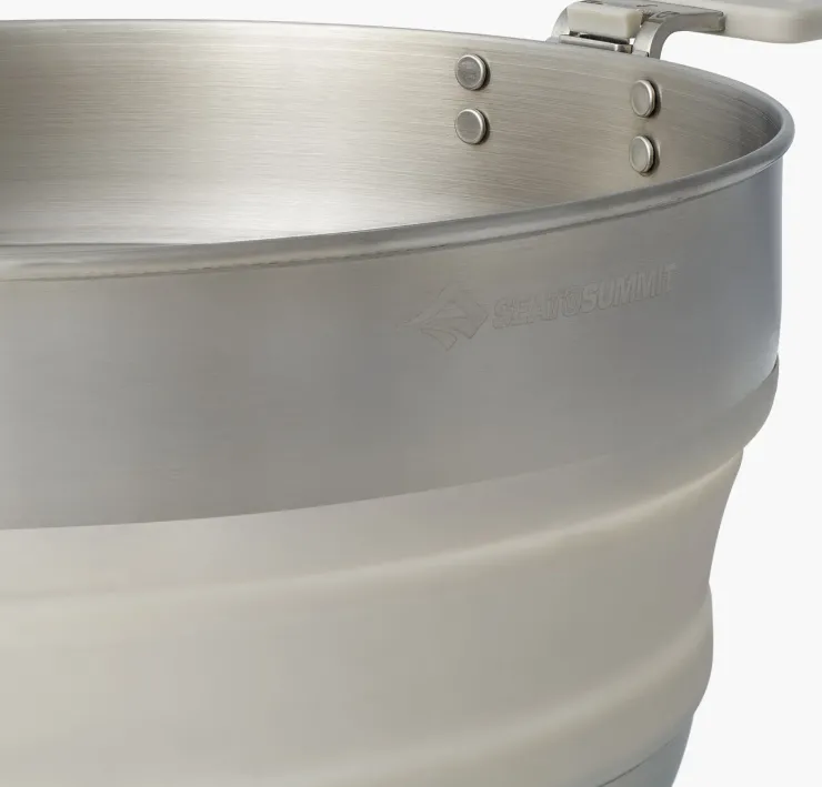 Pots, Pans & Kettles-Sea To Summit Detour Stainless Steel Collapsible Pot - 5L