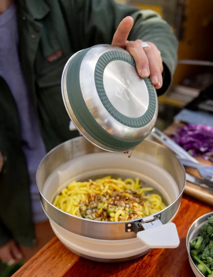 Pots, Pans & Kettles-Sea To Summit Detour Stainless Steel Collapsible Pot - 5L