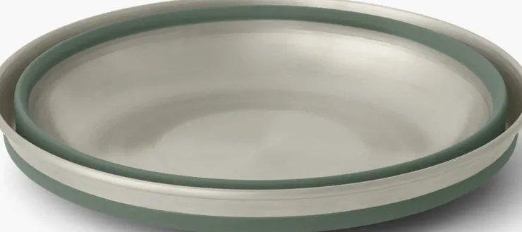 Plates, Bowls, Cups & Utensils-Sea To Summit Detour Stainless Steel Collapsible Bowl - M - Laurel Wreath