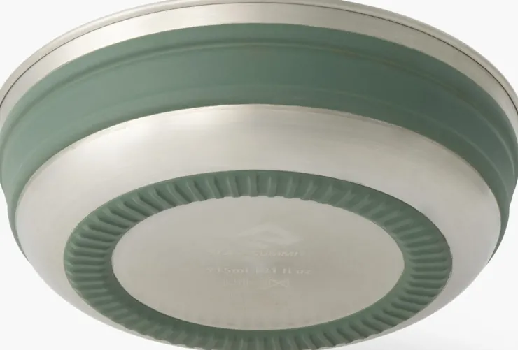 Plates, Bowls, Cups & Utensils-Sea To Summit Detour Stainless Steel Collapsible Bowl - M - Laurel Wreath