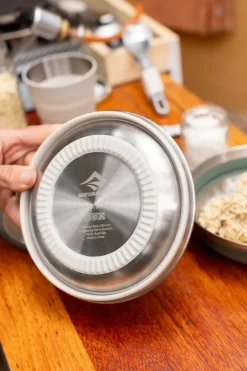 Plates, Bowls, Cups & Utensils-Sea To Summit Detour Stainless Steel Collapsible Bowl - L - Laurel Wreath