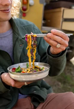 Plates, Bowls, Cups & Utensils-Sea To Summit Detour Stainless Steel Collapsible Bowl - L - Beluga