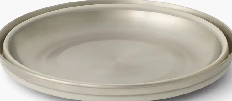Plates, Bowls, Cups & Utensils-Sea To Summit Detour Stainless Steel Collapsible Bowl - L - Moonstruck