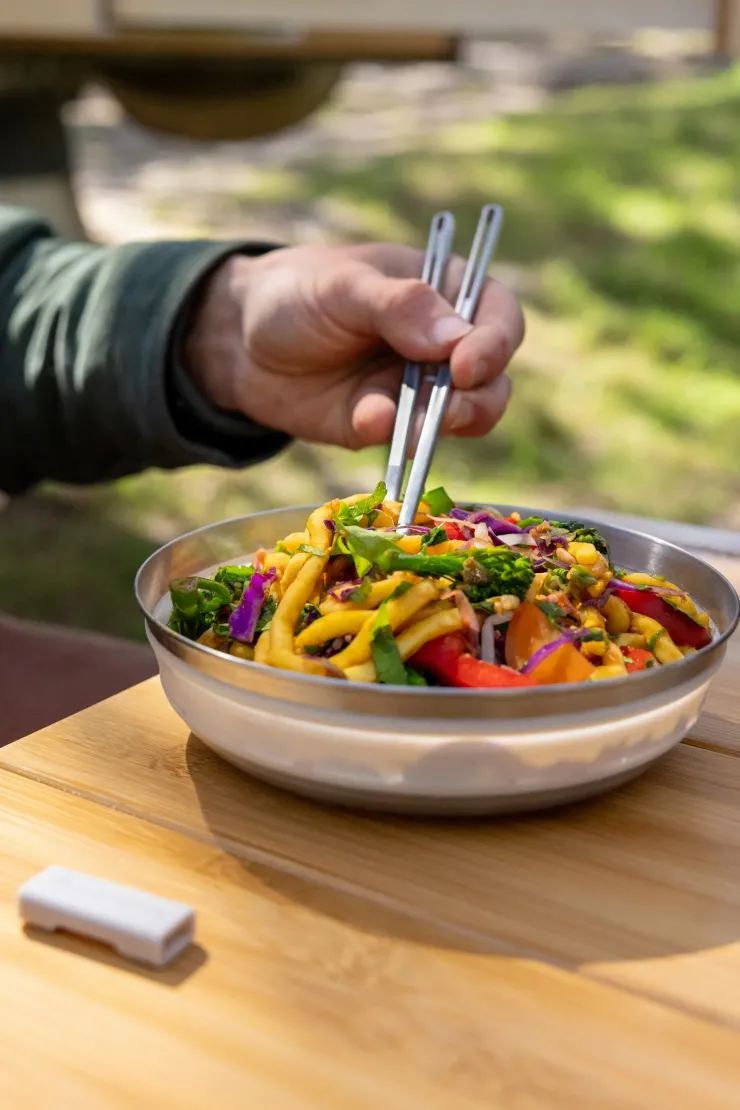 Plates, Bowls, Cups & Utensils-Sea To Summit Detour Stainless Steel Collapsible Bowl - L - Moonstruck