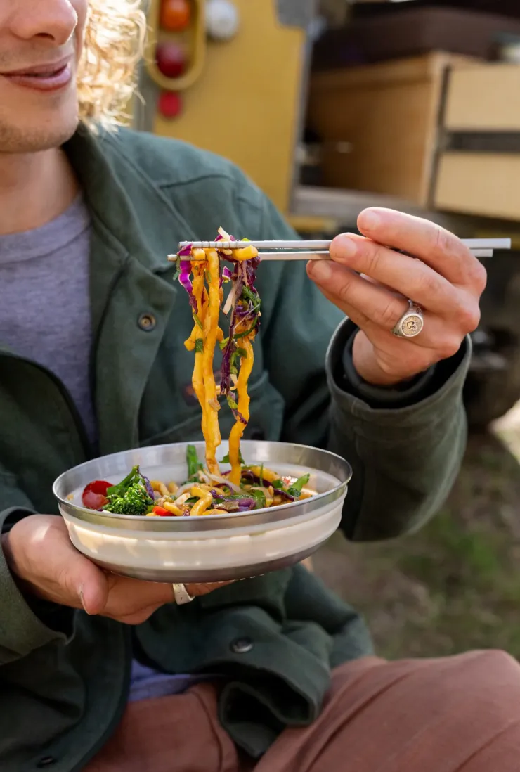 Plates, Bowls, Cups & Utensils-Sea To Summit Detour Stainless Steel Collapsible Bowl - L - Moonstruck