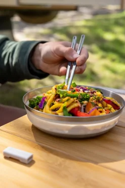 Plates, Bowls, Cups & Utensils-Sea To Summit Detour Stainless Steel Collapsible Bowl - L - Bombay