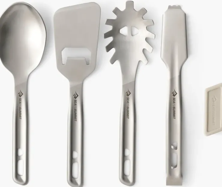 Plates, Bowls, Cups & Utensils-Sea To Summit Detour Stainless Steel Utensil Set - 4 Piece