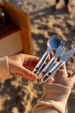 Plates, Bowls, Cups & Utensils-Sea To Summit Detour Stainless Steel Cutlery Set - 2P - 6 Piece