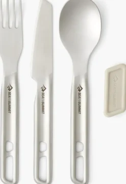 Plates, Bowls, Cups & Utensils-Sea To Summit Detour Stainless Steel Cutlery Set - 1P - 3 Piece
