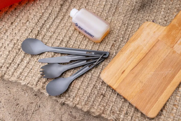 Plates, Bowls, Cups & Utensils-Sea To Summit Frontier UL Cutlery Set - 3 Piece