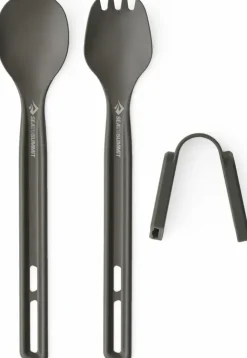 Plates, Bowls, Cups & Utensils-Sea To Summit Frontier UL Cutlery Set - 2 Piece Long Handle Spoon and Spork