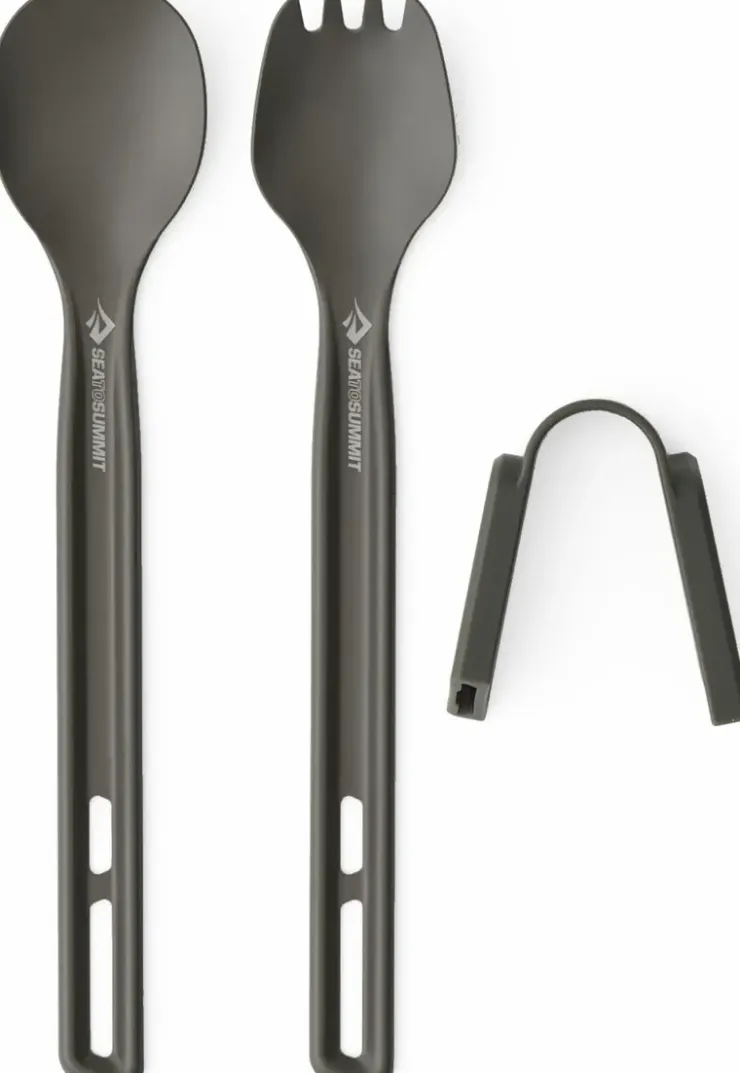 Plates, Bowls, Cups & Utensils-Sea To Summit Frontier UL Cutlery Set - 2 Piece Long Handle Spoon and Spork