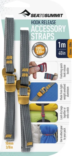 Buckles & Straps-Sea To Summit Hook Release Accessory Straps - 10mm X 1m