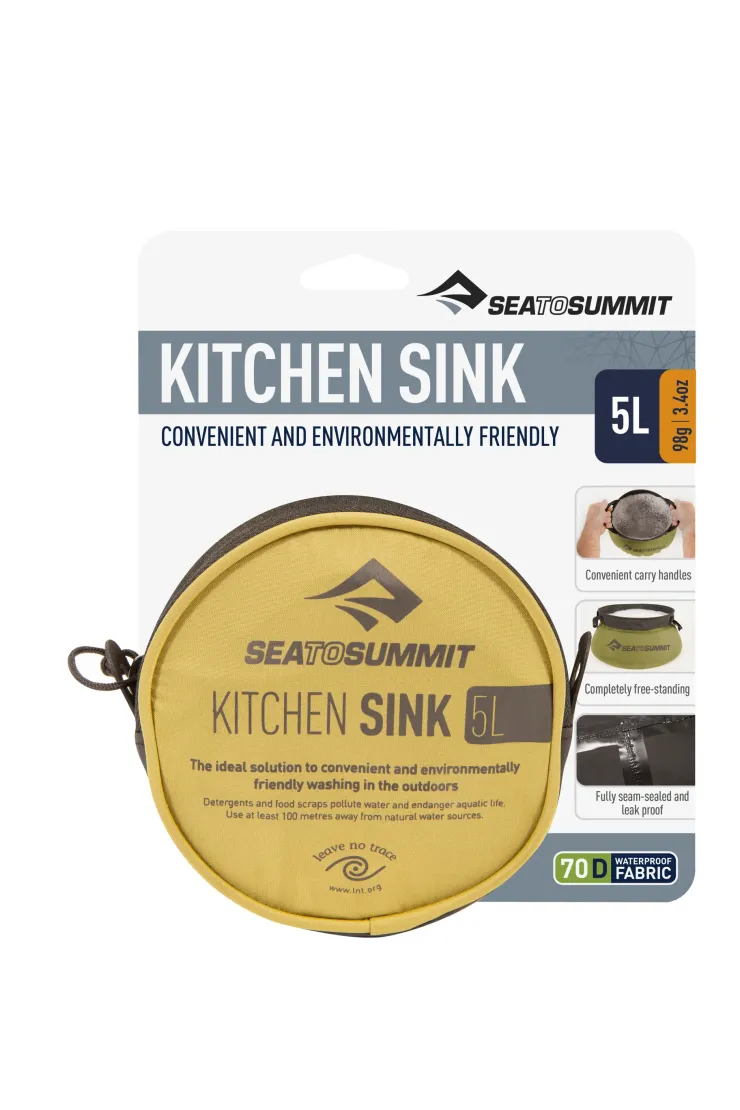 Plates, Bowls, Cups & Utensils-Sea To Summit Kitchen Sink - 5L