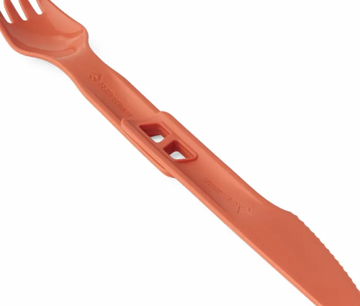 Plates, Bowls, Cups & Utensils-Sea To Summit Passage Cutlery Set - 2 Piece - Spicy Orange