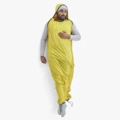 Sleep Accessories-Sea To Summit Reactor Sleeping Bag Liner - Mummy with Drawcord - Compact