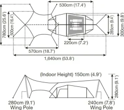 Family & Leisure Tents-Snowpeak Snow Peak Entry Pack TT Tent and Tarp