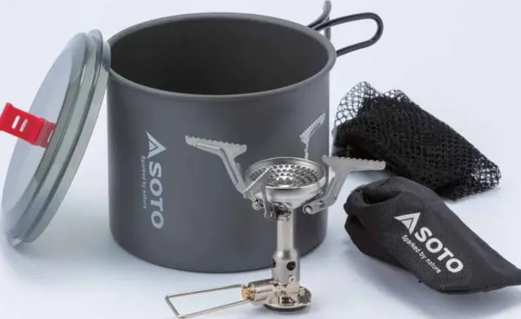 Lightweight Stoves-Soto New River Pot and Amicus Stove Combo